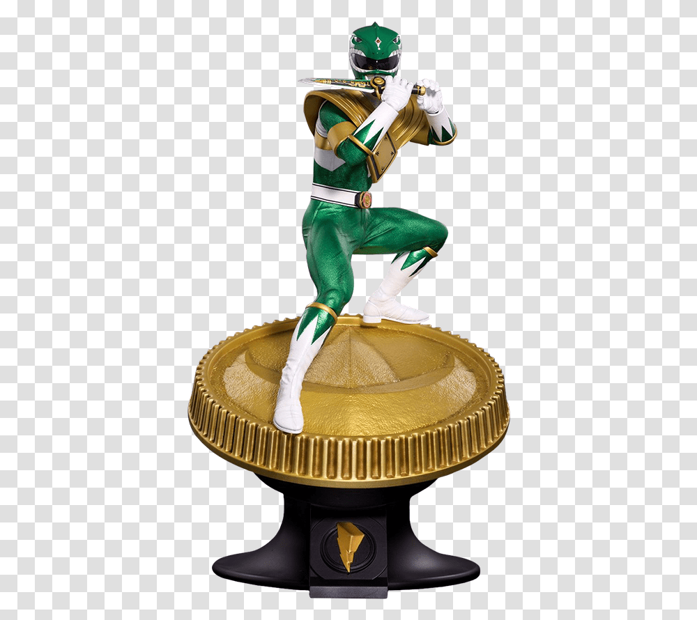 Mighty Morphin Green Ranger, Helmet, Figurine, Person Transparent Png