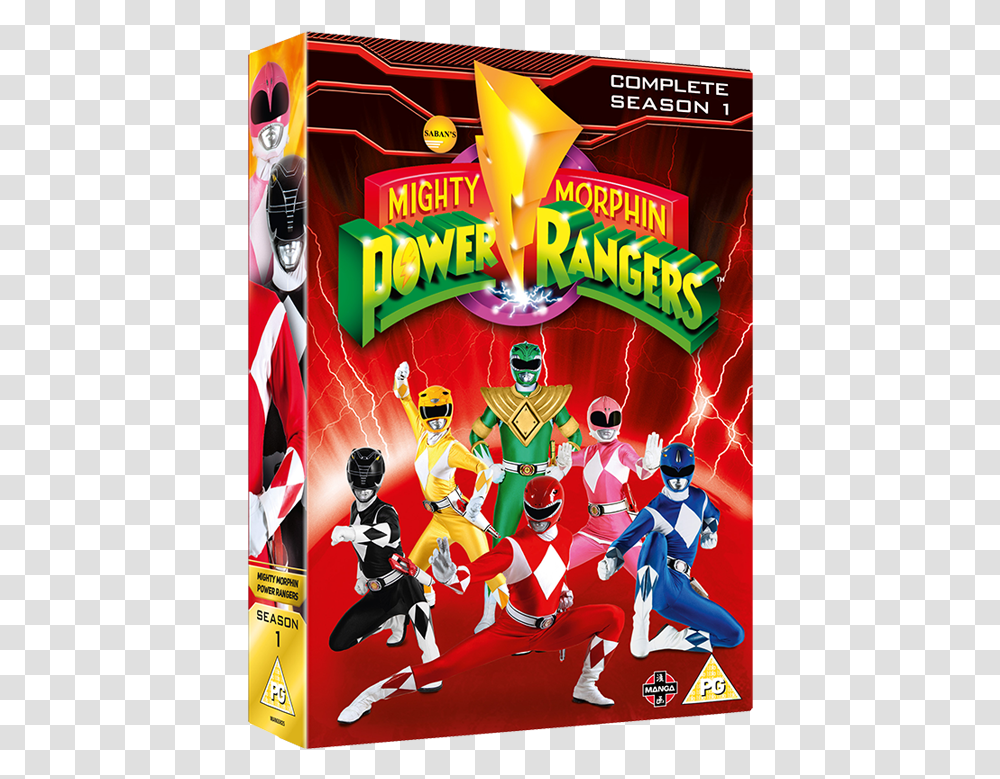 Mighty Morphin Power Rangers Complete Season Mighty Morphin Power Rangers Dvd Uk, Poster, Advertisement, Flyer, Paper Transparent Png