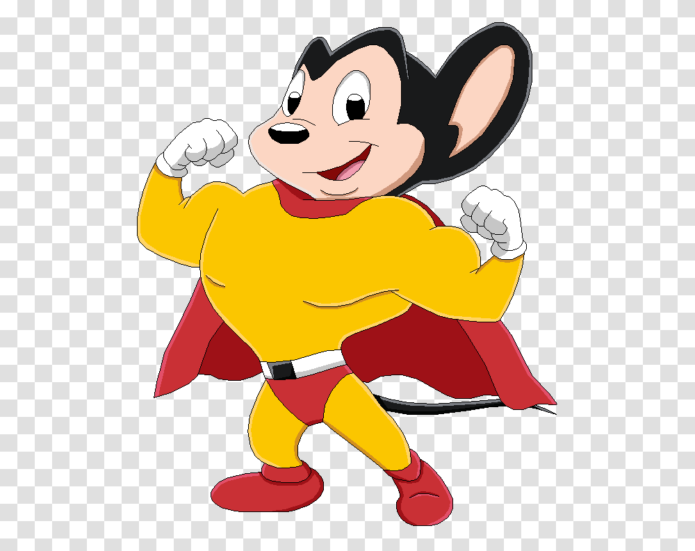 Mighty Mouse Cartoon Clipart, Face, Mascot, Elf, Hand Transparent Png