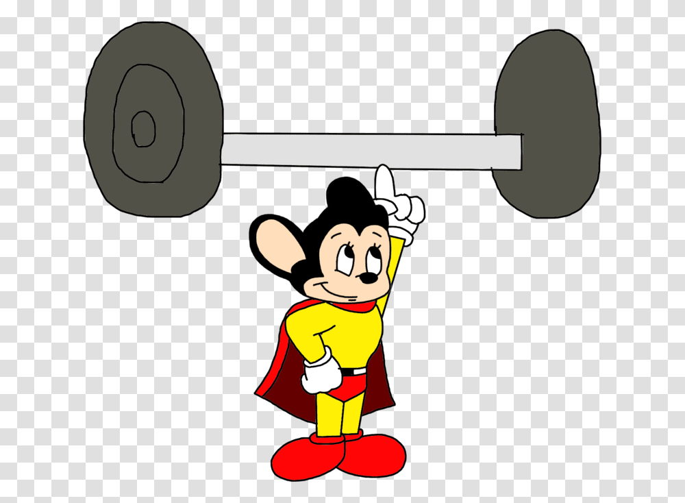 Mighty Mouse Lifting Weights, Sport, Skateboard, Cricket, Working Out Transparent Png