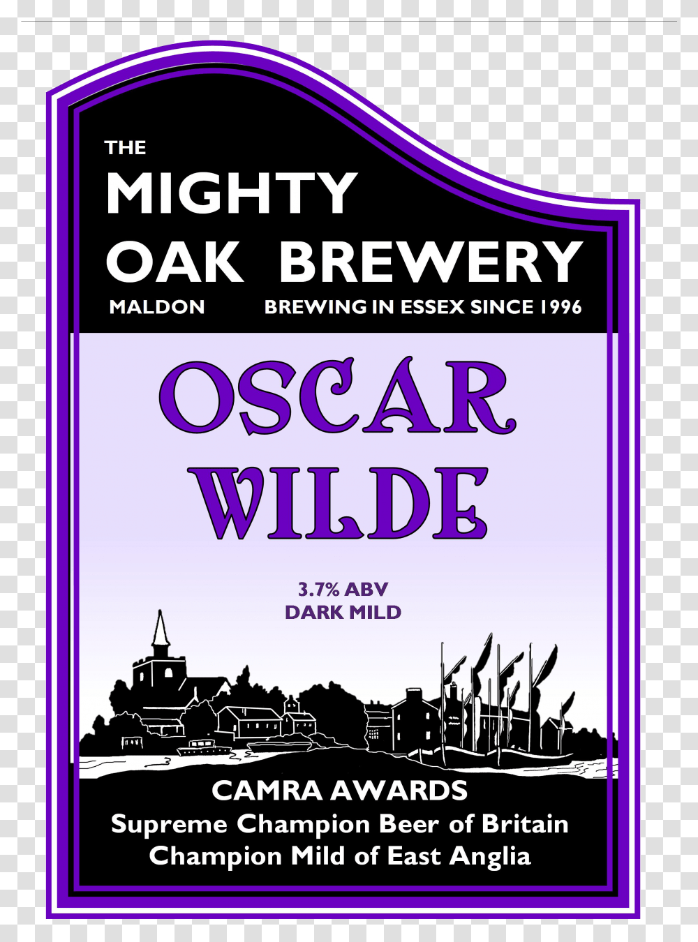 Mighty Oak Brewing Company Maldon Essex Maldon Essex Mighty Oak Oscar Wilde, Poster, Advertisement, Flyer, Paper Transparent Png