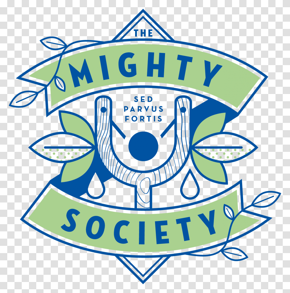 Mighty Society Pea Milk, Logo, Trademark, Badge Transparent Png