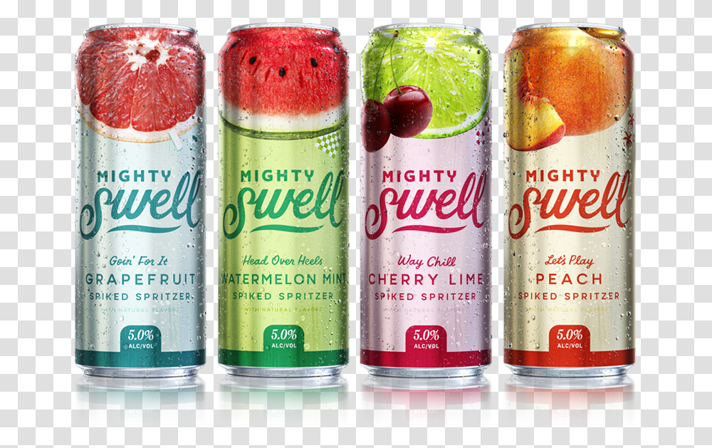 Mighty Swell Cherry Lime, Tin, Soda, Beverage, Drink Transparent Png