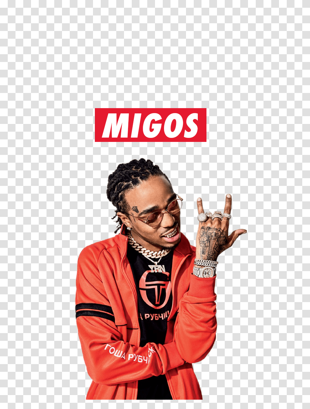 Migos Cover Di Cover E T Shirt Personalizzate Su Teeser, Human, Face, Finger, Advertisement Transparent Png
