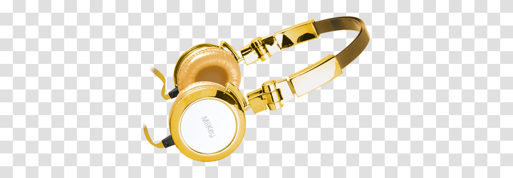 Miikey Miibling Gold Aluminum Headphone With Microphone Hd Audio, Goggles, Accessories, Accessory, Brass Section Transparent Png