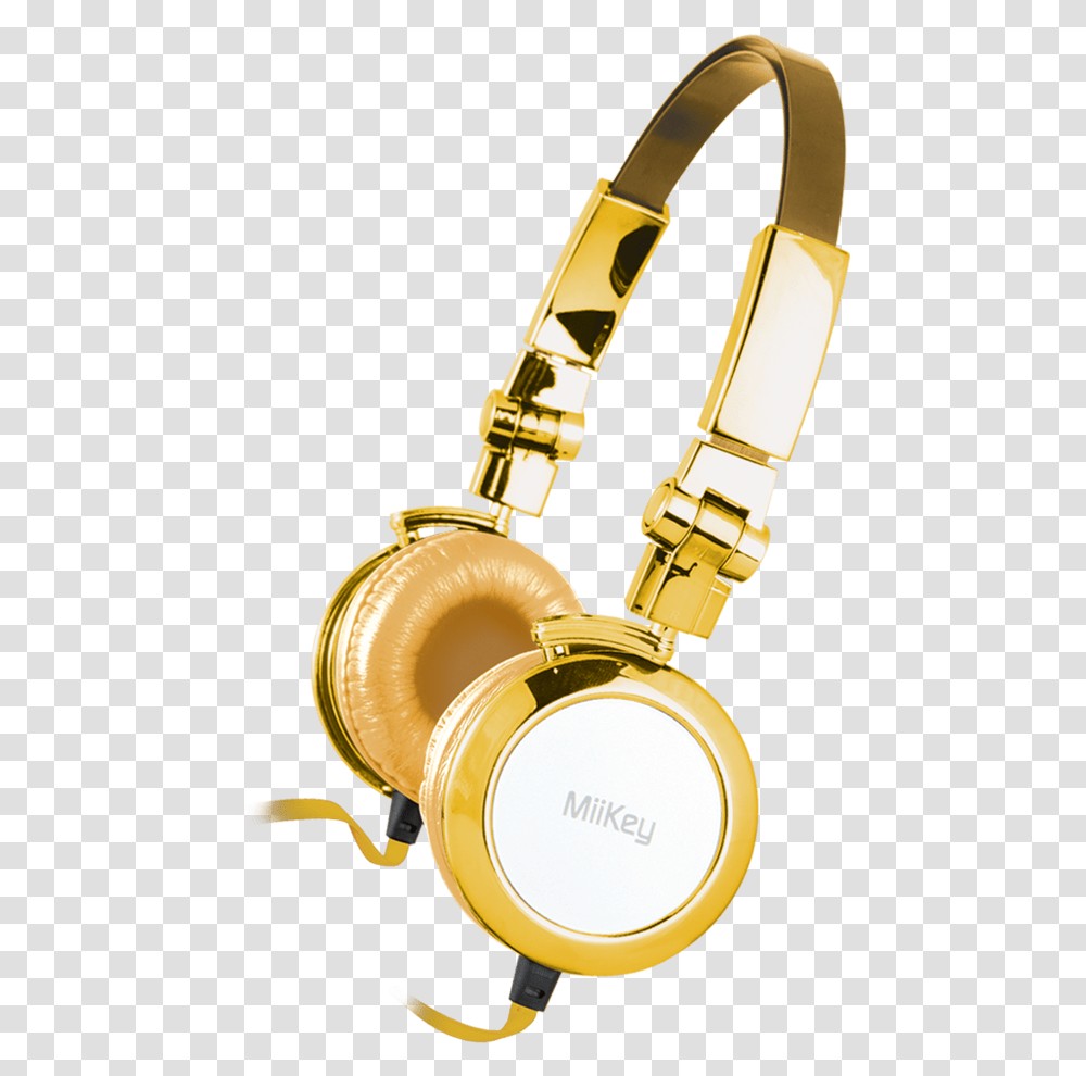 Miikey Miibling Gold Aluminum Headphone With Microphone & Hd Headphones, Wristwatch, Electronics, Headset Transparent Png