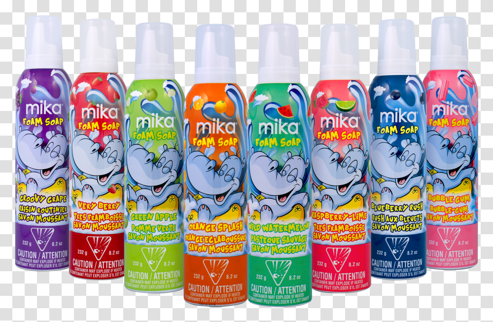 Mika Foam Soap, Tin, Can, Spray Can, Beer Transparent Png