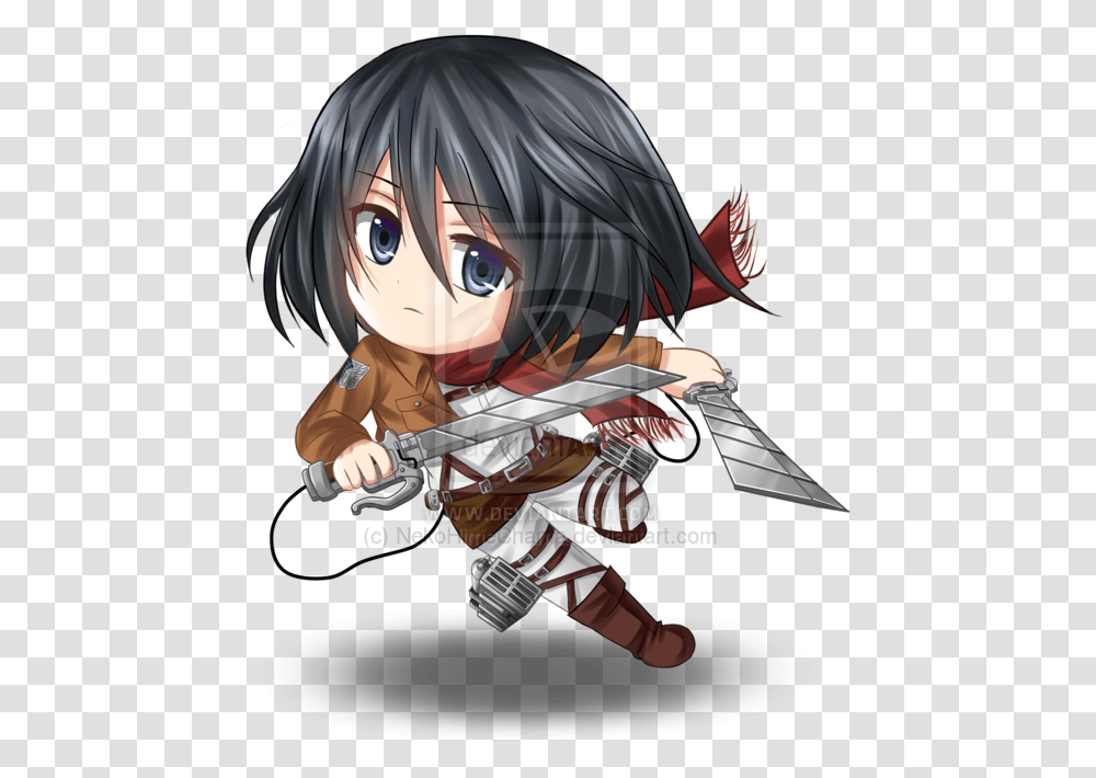 Mikasa, Comics, Book, Manga, Person Transparent Png