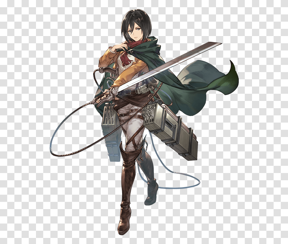 Mikasa, Person, Bow, Samurai Transparent Png