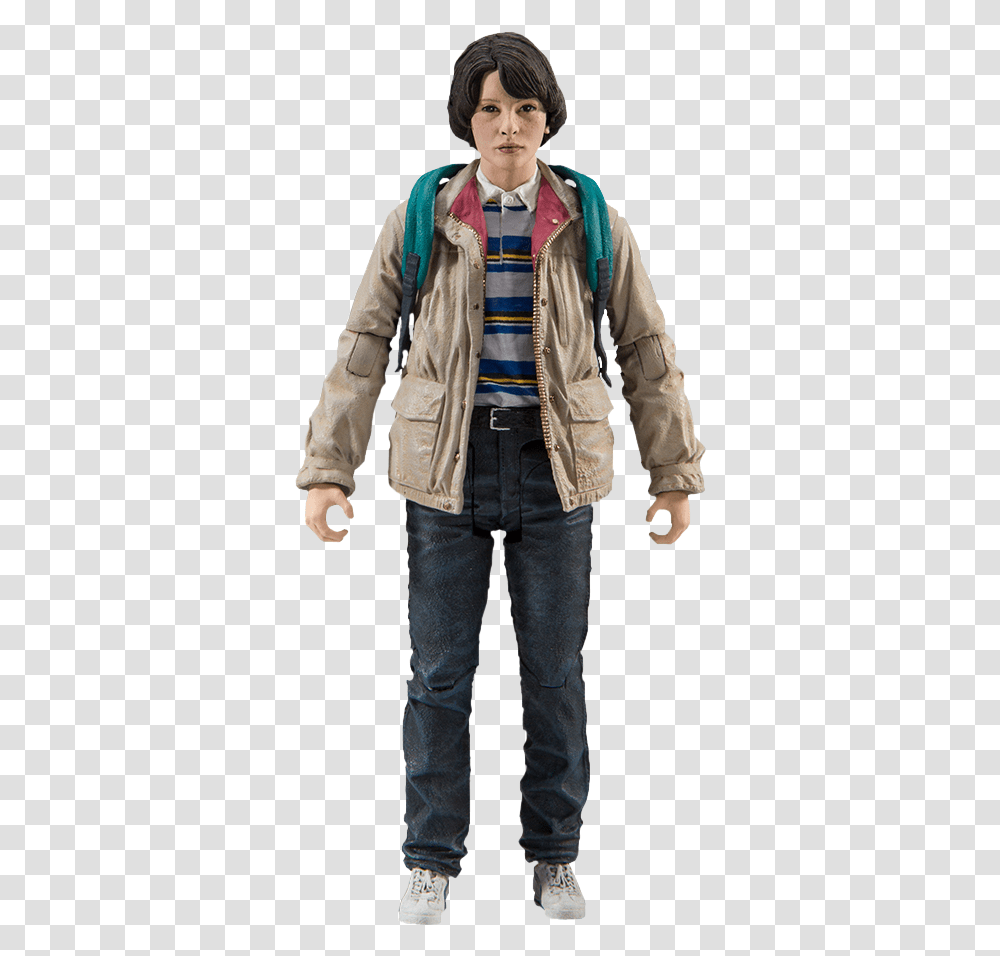 Mike 7 Action Figure Mike Stranger Things, Apparel, Jacket, Coat Transparent Png