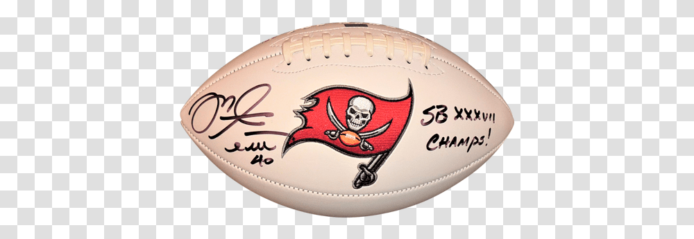 Mike Alstott Autographed Tampa Bay Buccaneers Logo Football W Sb Xxxvii Champs Buccaneers Tampa Bay, Sport, Sports Transparent Png
