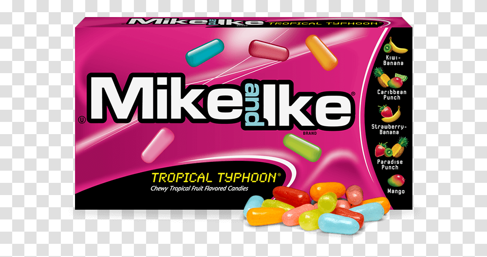 Mike And Ike Tropical Typhoon, Gum, Candy, Food Transparent Png