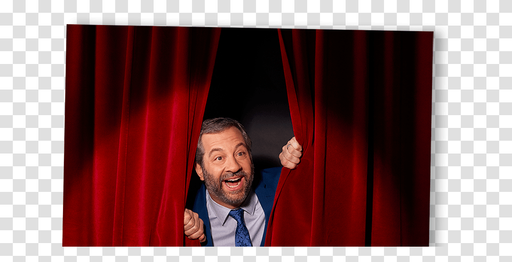Mike Birbiglia On Judd Apatows Return To Standup Public Speaking, Tie, Accessories, Person, Curtain Transparent Png