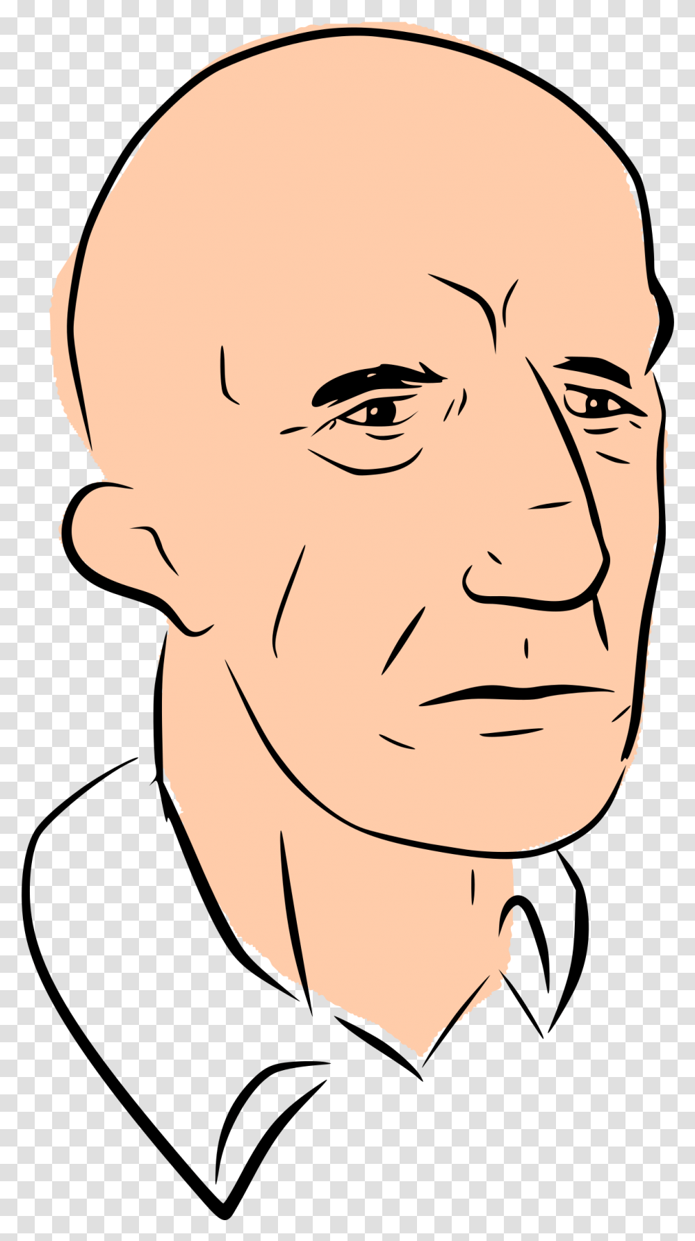Mike Breaking Bad Clip Art Bald Man, Face, Person, Human, Head Transparent Png