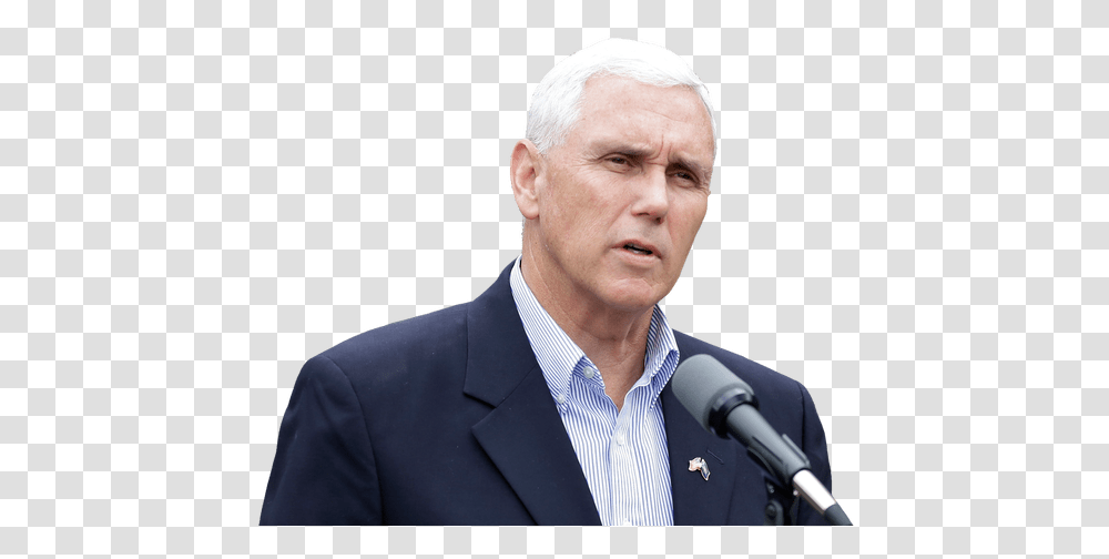 Mike Pence Talking Mike Pence, Person, Suit, Microphone Transparent Png