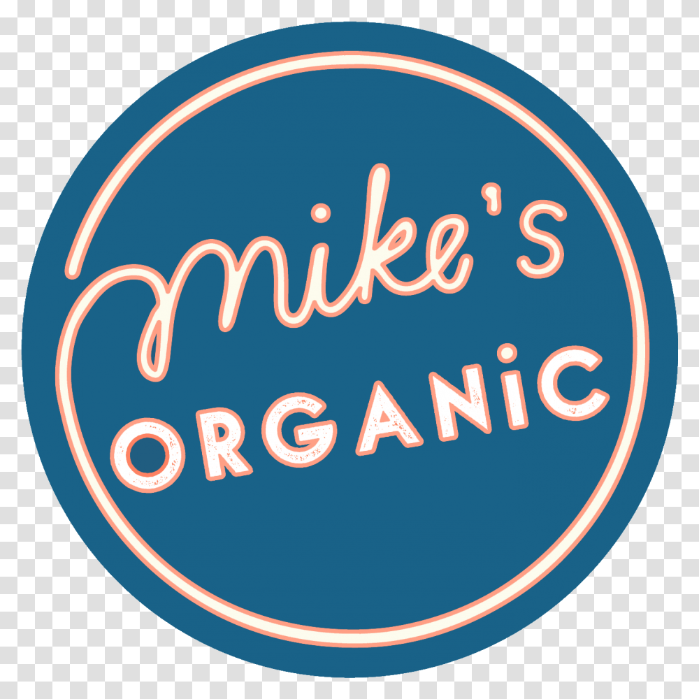 Mike's Organic Delivery Circle, Label, Logo Transparent Png