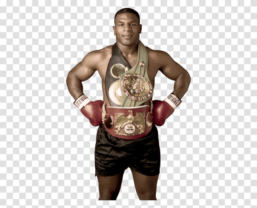 Mike Tyson Championship Belts, Person, Human, Sport, Sports Transparent Png