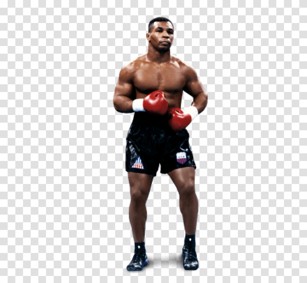 Mike Tyson Full Body, Person, Human, Shorts Transparent Png
