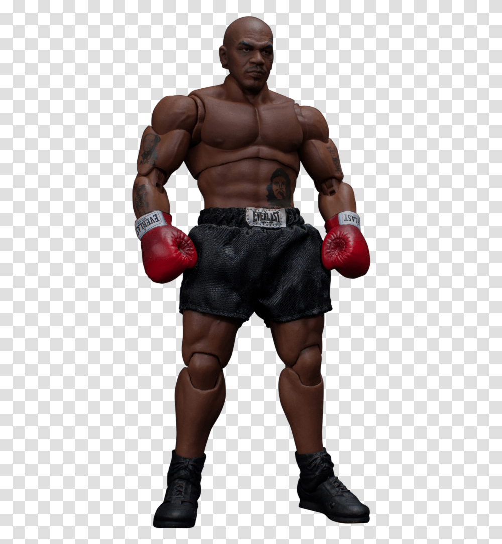 Mike Tyson The Tattoo - Collectibles Action Figure Boxing Glove, Person, Human, Sport, Sports Transparent Png