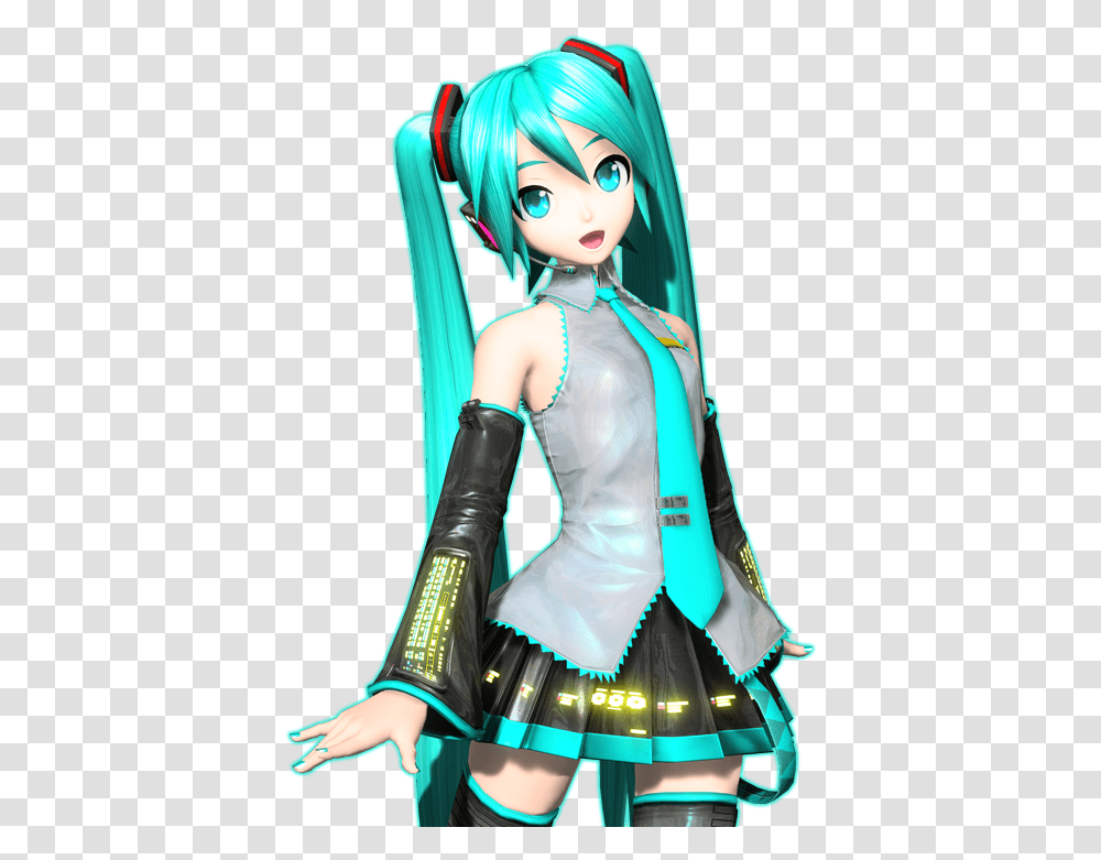 Miku Hatsune Pic Background 39's Giving Day Project Diva, Doll, Toy, Costume Transparent Png