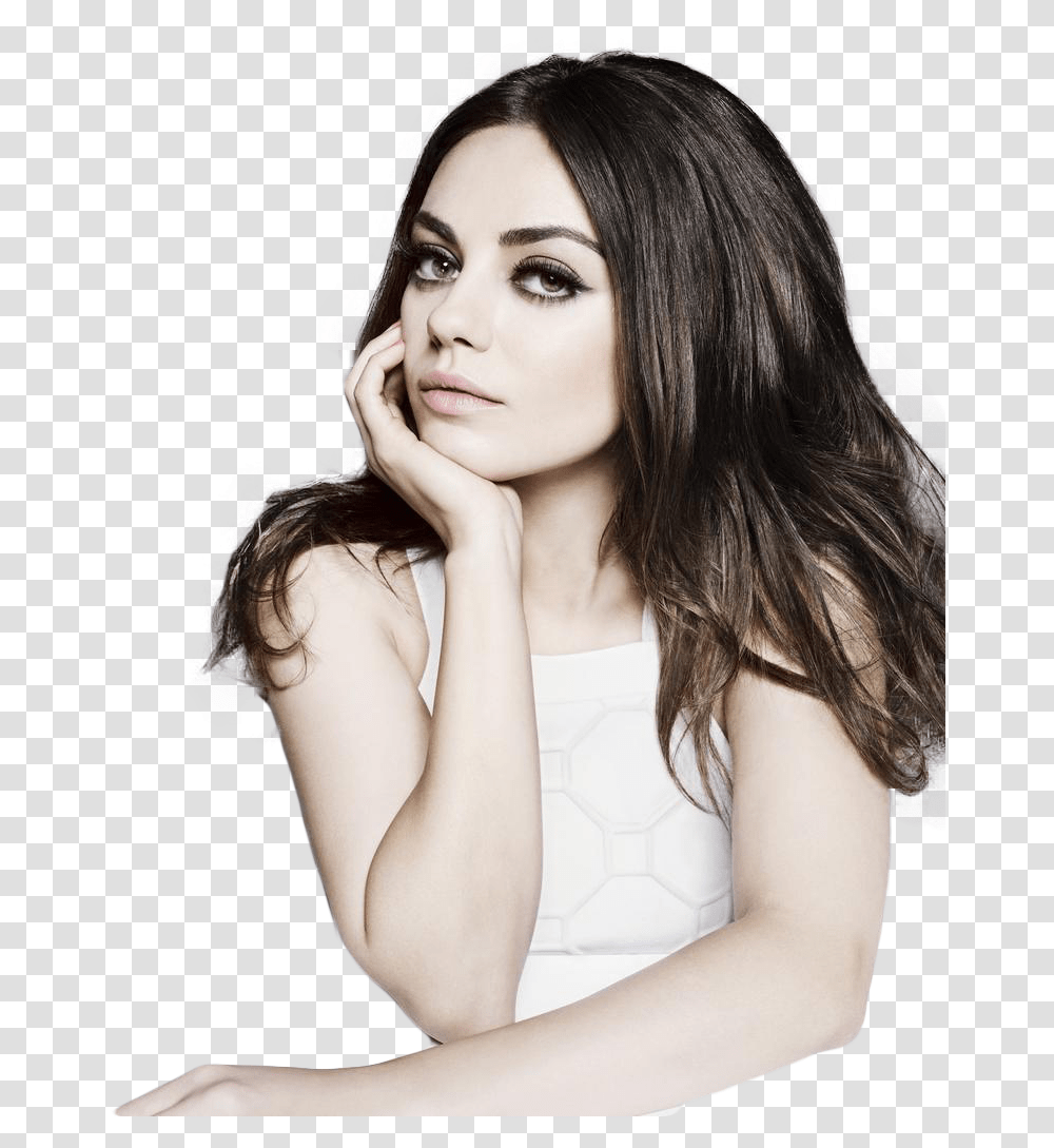 Mila Kunis Hd Mila Kunis Magazine Cover, Person, Face, Female Transparent Png