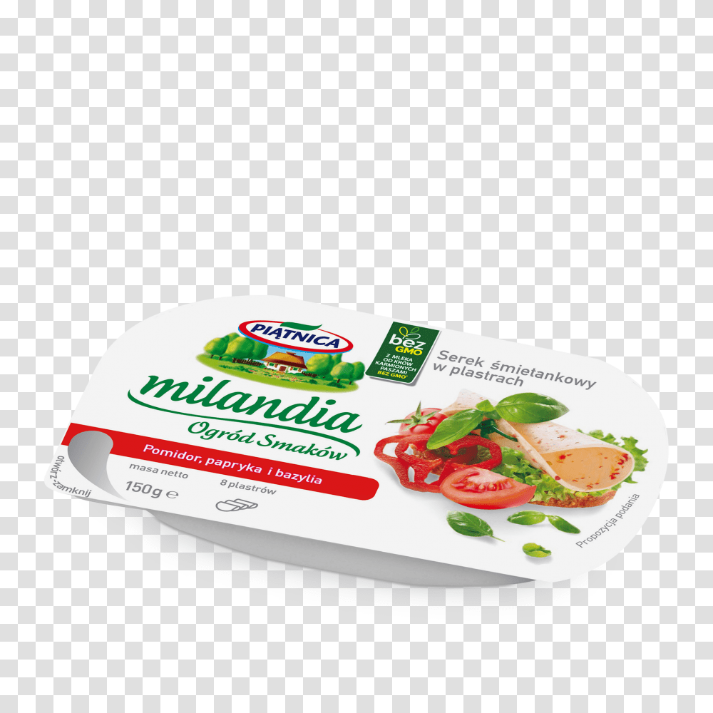 Milandia Cottage Cheese In Slices With Pepper Tomato And Basil, Advertisement, Poster, Food, Flyer Transparent Png