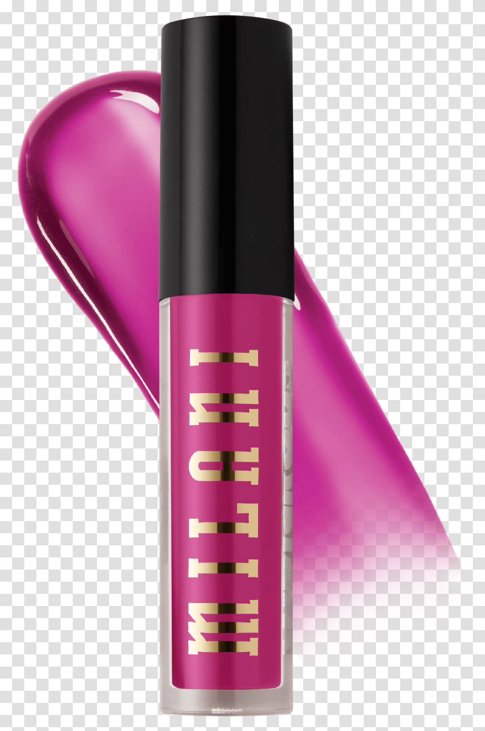 Milani Ludicrous Lip Gloss In Power Suit On White Background Perfume, Cosmetics, Bottle, Lipstick, Purple Transparent Png