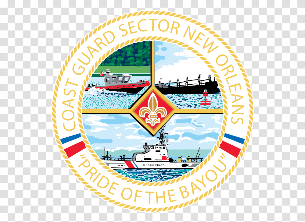 Milartcom United States Coast Guard Uscg Sector New Orleans, Logo, Symbol, Trademark, Badge Transparent Png
