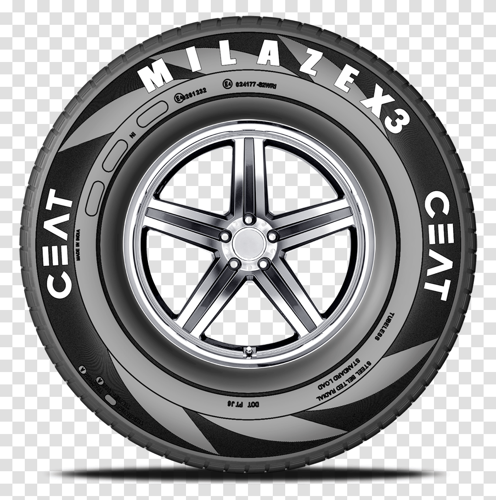 Milaze X3 Ceat Tyre 165 65, Tire, Wheel, Machine, Car Wheel Transparent Png