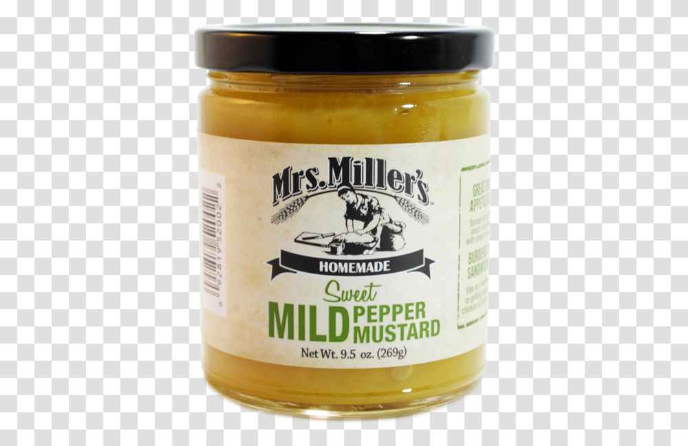 Mild Pepper Mustard Mrs Miller's Hot Pepper Mustard, Food, Beer, Alcohol, Beverage Transparent Png