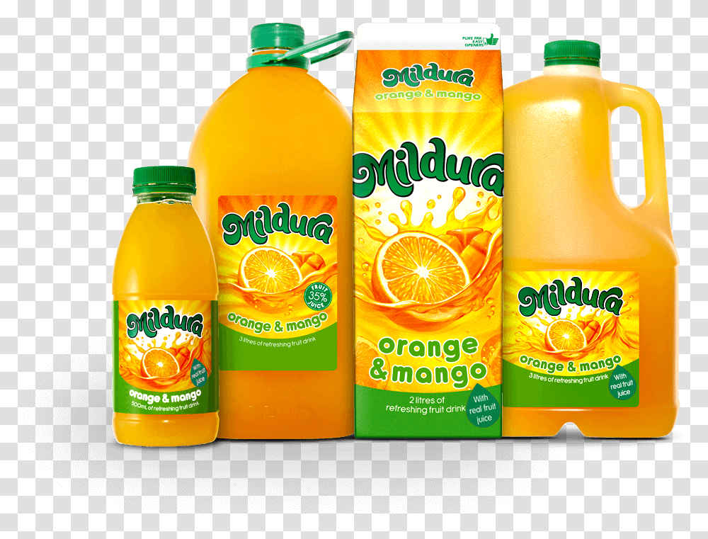 Mildura Juice, Beverage, Drink, Orange Juice, Beer Transparent Png