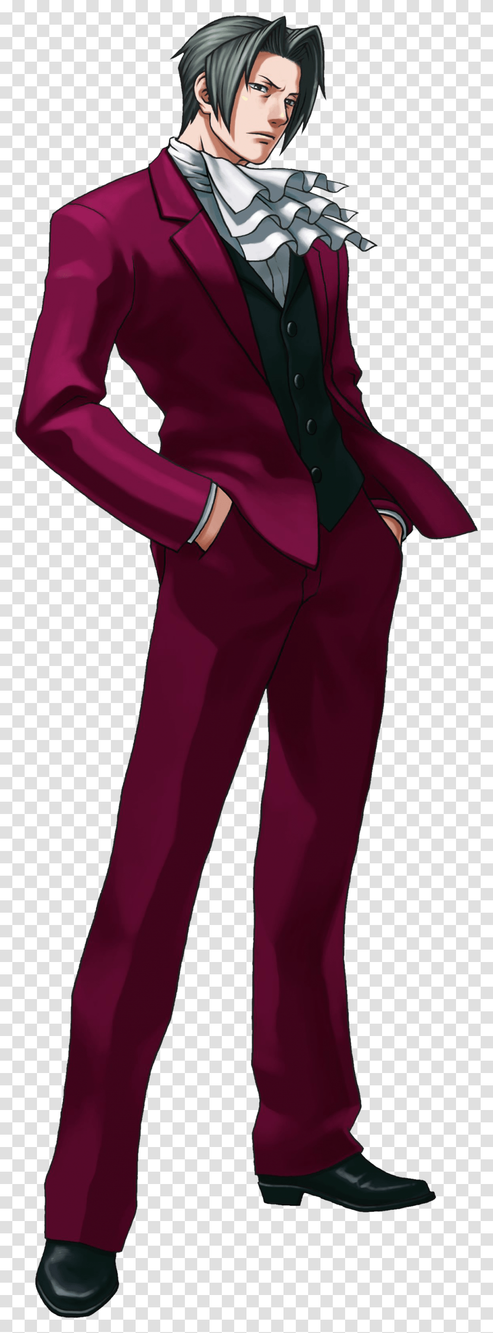 Miles Edgeworth Cosplay, Sleeve, Long Sleeve, Suit Transparent Png