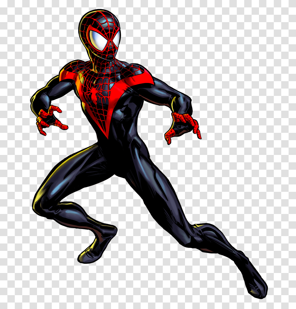 Miles Morales By Alexelz D9zfdol Pre Spiderman Ultimate Miles Morales, Person, Human, Ninja, Dance Pose Transparent Png