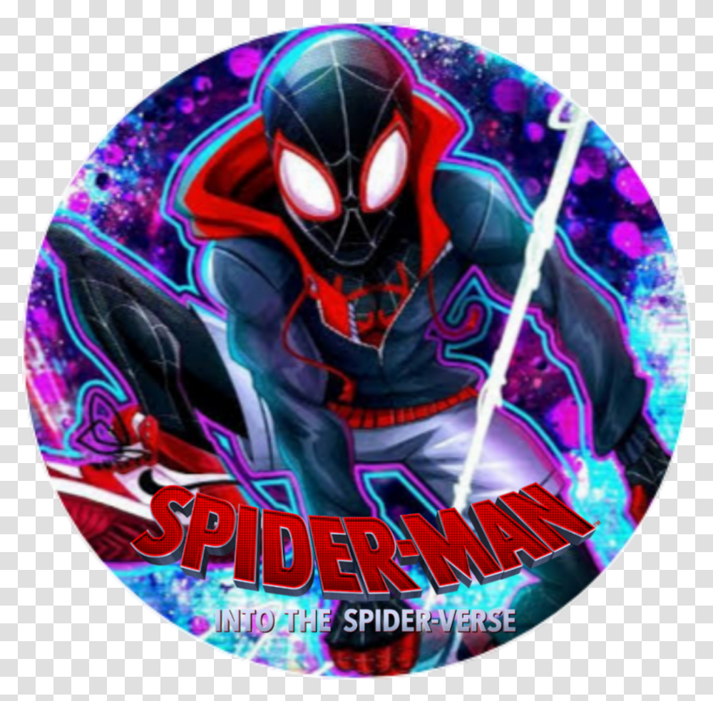 Milesmorales Sticker Miles Morales Into The Spider Verse Circle Transparent Png