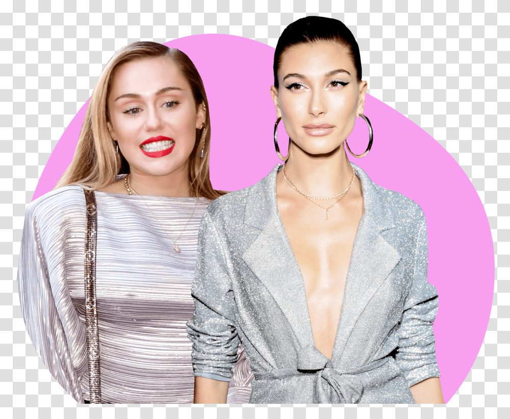 Miley Cyrus Bullied Hailey Baldwin Bieber But Guess Formal Wear, Person, Face, Sleeve Transparent Png