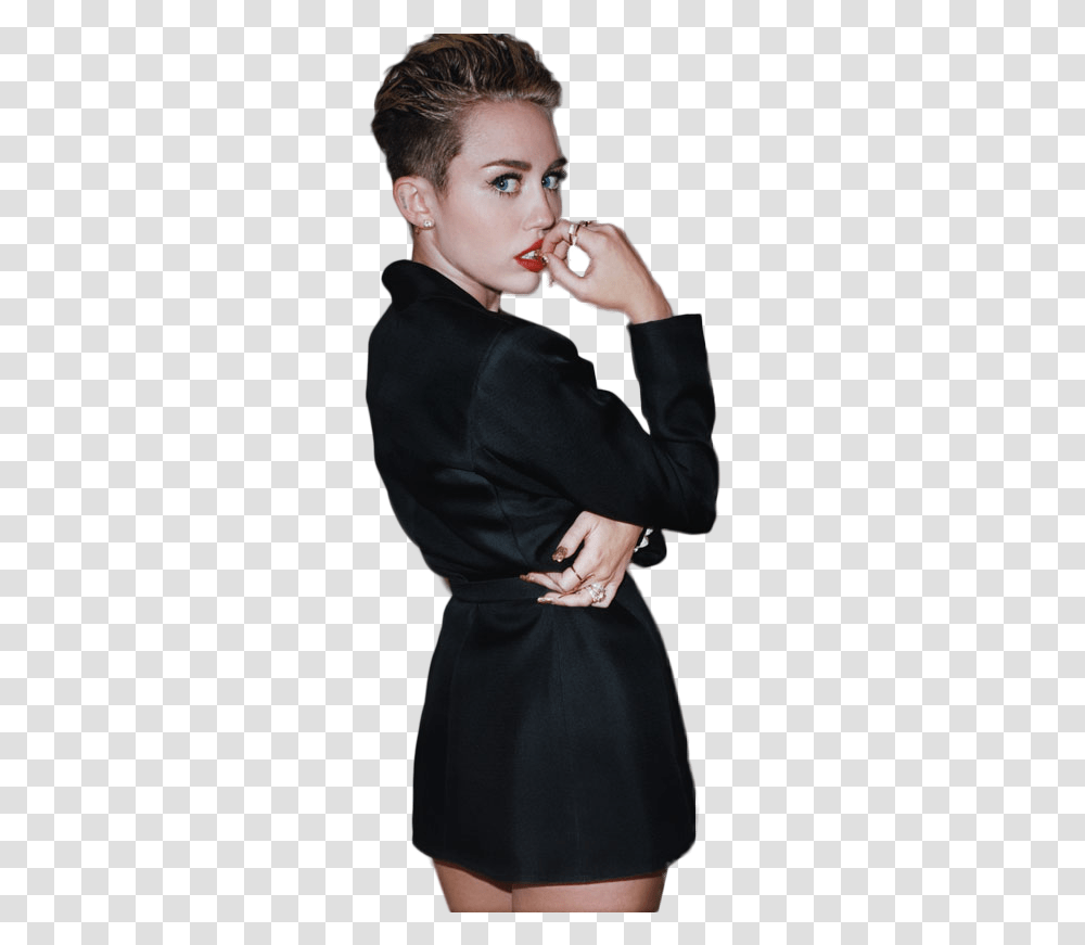 Miley Cyrus Image Miley Cyrus, Person, Suit, Overcoat Transparent Png
