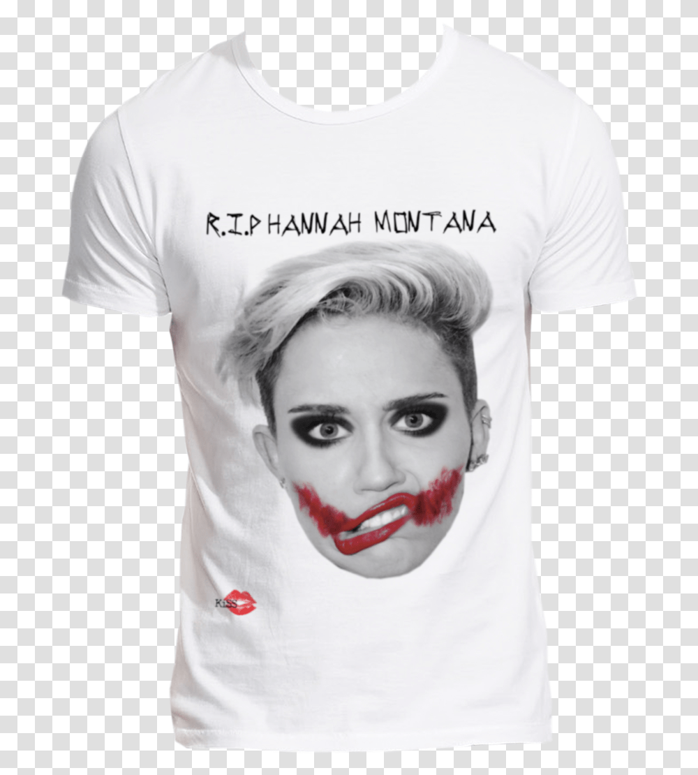Miley Cyrus Lipstick, Apparel, T-Shirt, Person Transparent Png