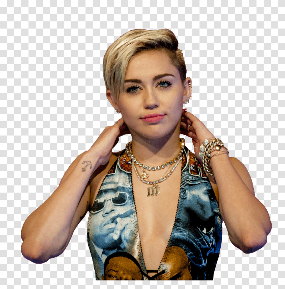 Miley Cyrus, Necklace, Jewelry, Accessories, Person Transparent Png