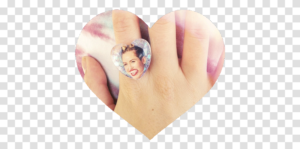 Miley Cyrus Tongue Heart Wood, Person, Finger, Face, Skin Transparent Png