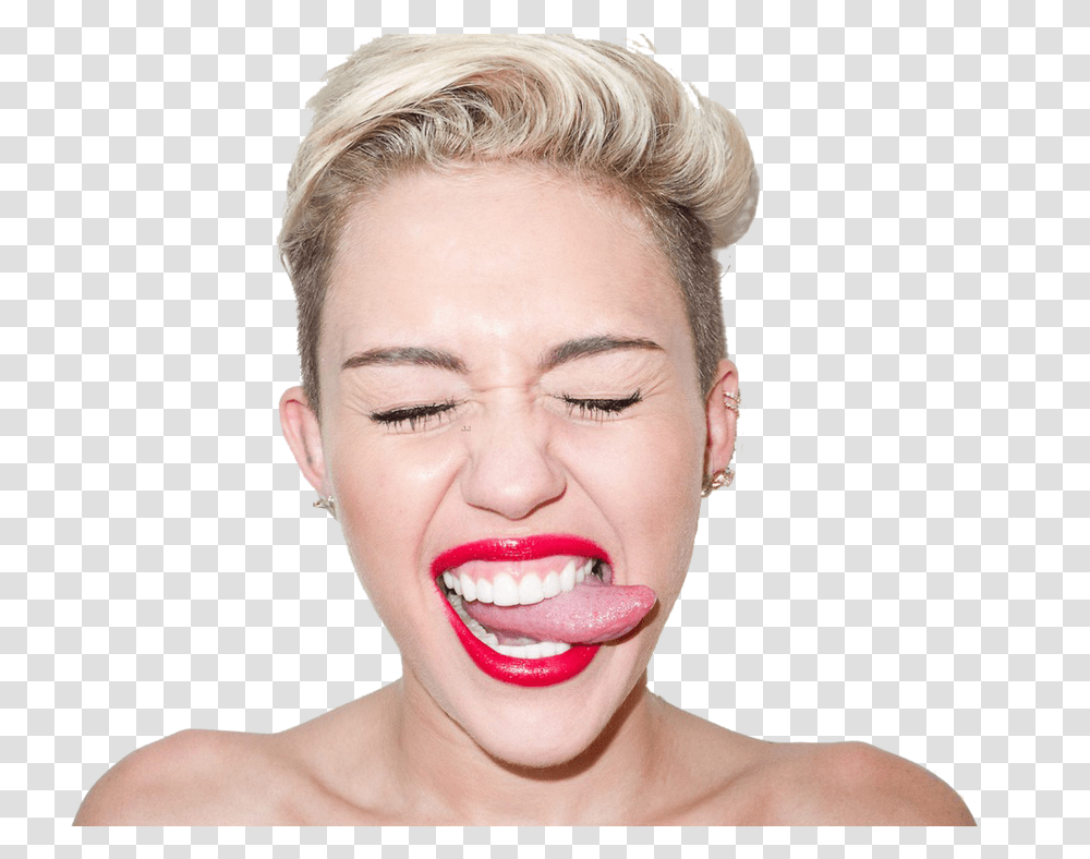 Miley Cyrus Tongue Svg Library Library, Person, Human, Teeth, Mouth Transparent Png