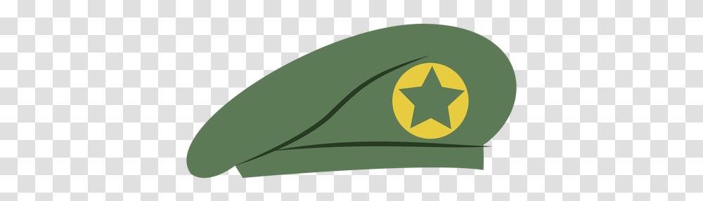 Military Beret Cap With Star & Svg Vector File Desenho De Boina Militar, Symbol, Star Symbol Transparent Png