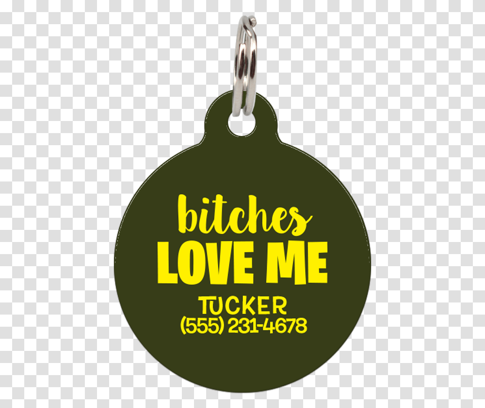 Military Bitches Love Me Funny Pet Id TagClass Lazyload Pendant, Plant, Tree, Animal Transparent Png