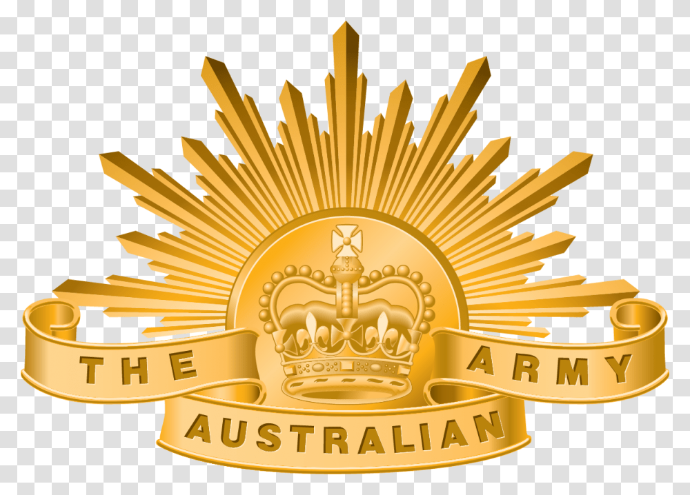 Military Clipart Australian Army Australian Army Cadets Badge, Gold, Logo, Trademark Transparent Png