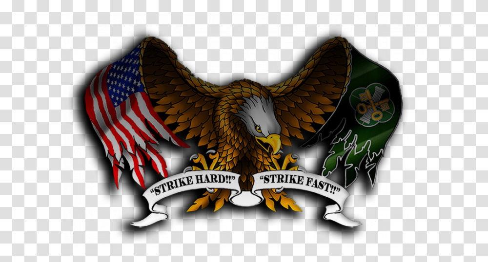 Military Eagle American Flag Pow Mia, Bird, Animal, Emblem Transparent Png