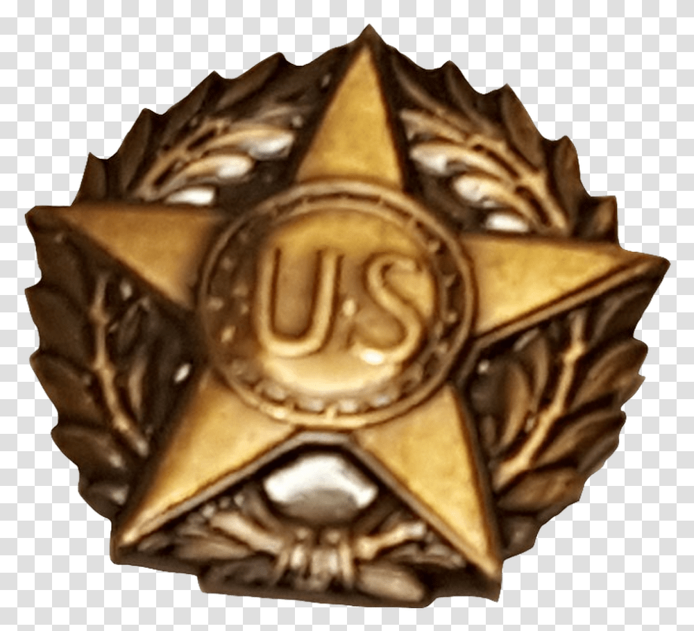 Military Issue Victory Medal Bronze Lapel Button Badge, Logo, Trademark, Gold Transparent Png