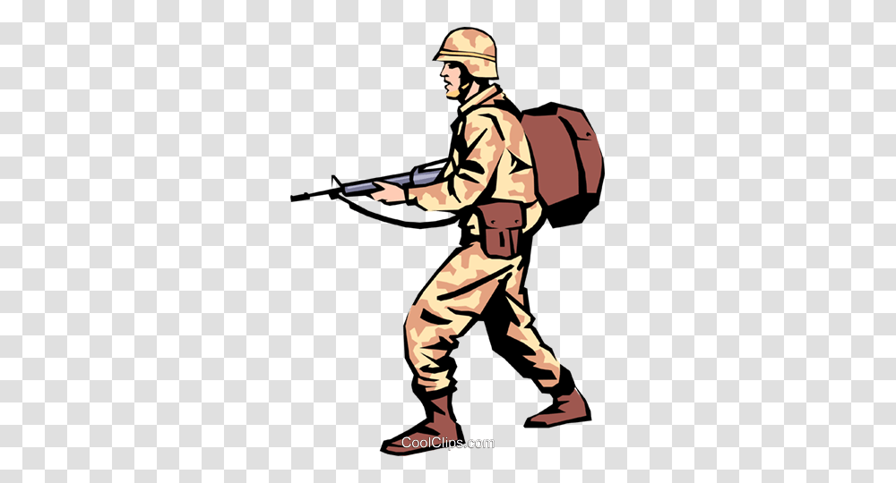 Military Man Royalty Free Vector Clip Art Illustration, Helmet, Apparel, Person Transparent Png