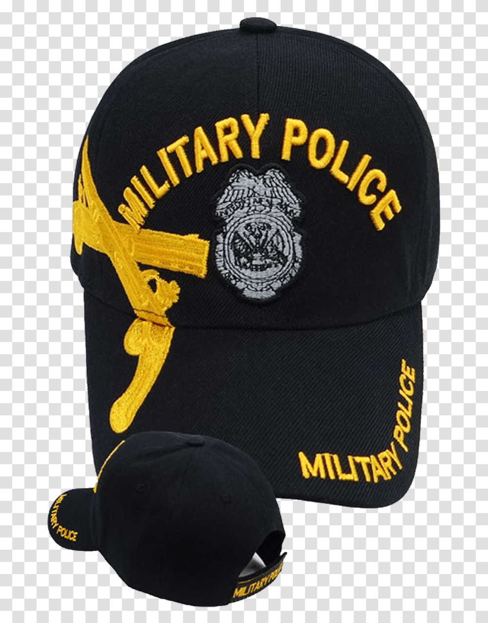 Military Police Cap Black Baseball Cap, Clothing, Apparel, Hat Transparent Png