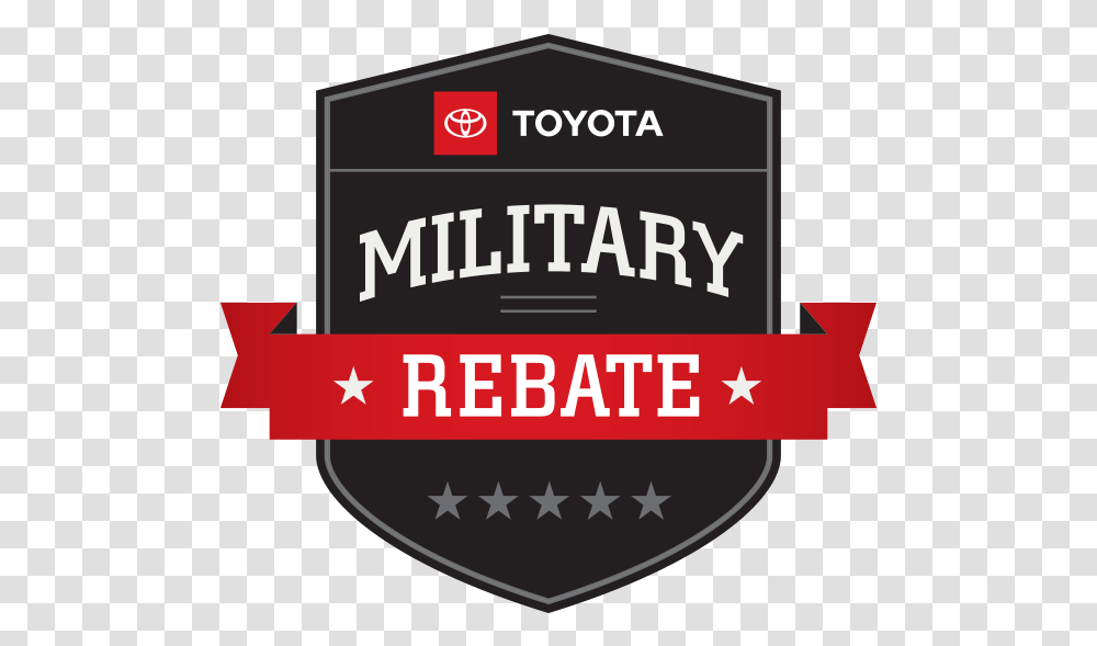 Military Rebate Toyota Tire, Label, Text, Symbol, Logo Transparent Png