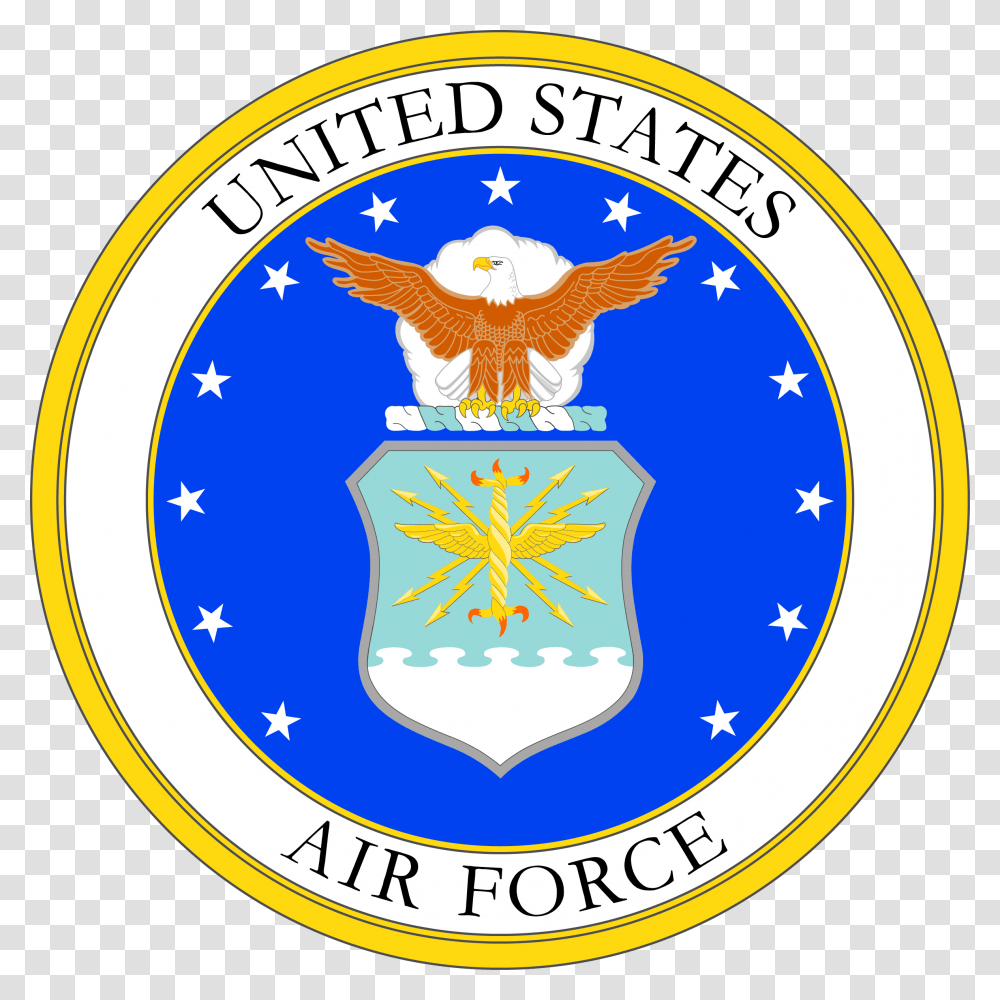 Military Service Mark Of The United States Air Force, Logo, Trademark, Badge Transparent Png