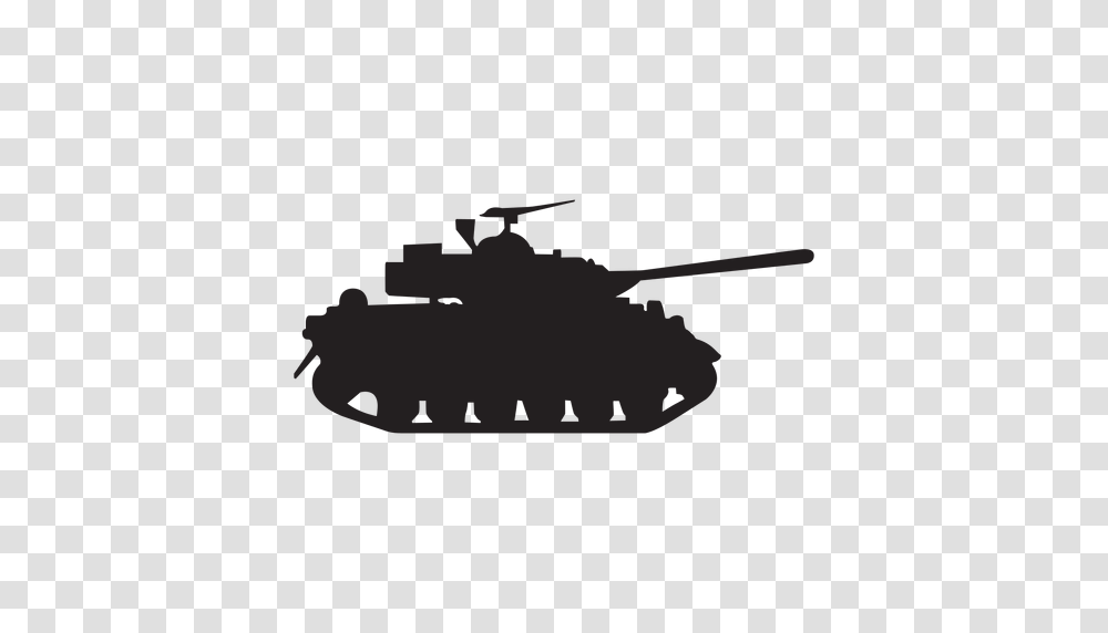 Military Tank Silhouette, Vehicle, Transportation, Gun, Military Uniform Transparent Png